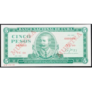 Cuba, 5 Pesos 1988