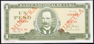 Kuba, 1 Peso 1988