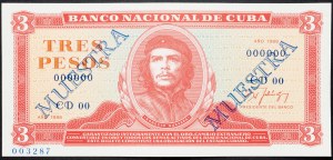 Cuba, 3 Pesos 1988