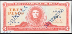 Kuba, 3 Pesos 1988