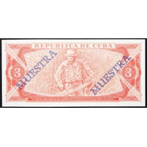 Cuba, 3 Pesos 1988
