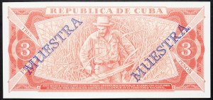 Cuba, 3 Pesos 1988
