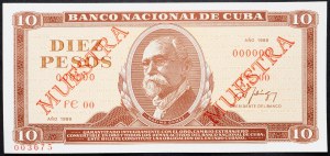 Kuba, 10 peso 1988