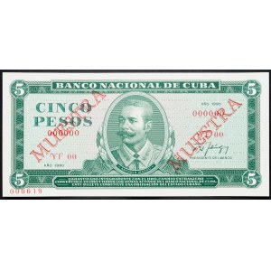 Cuba, 5 Pesos 1990