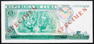 Cuba, 5 Pesos 1991