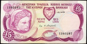 Cyprus, 5 libier 1979