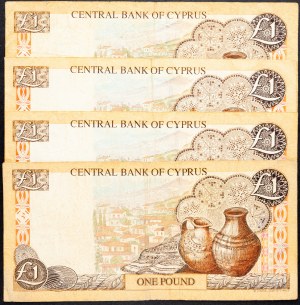 Cyprus, 1 libra 1997, 1998, 2001
