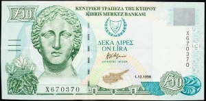 Cyprus, 10 Pounds 1998