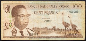 Demokratische Republik Kongo, 100 Francs 1961