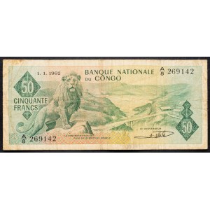 Democratic Republic of the Congo, 50 Francs 1962