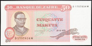 Demokratyczna Republika Konga, 50 Makuta 1979