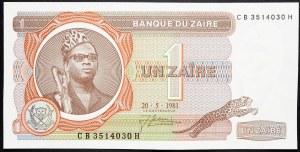 Konžská demokratická republika, 1 Zair 1981