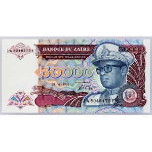 Democratic Republic of the Congo, 50000 Zaires 1991