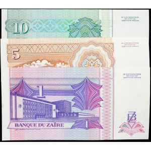 Democratic Republic of the Congo, 1, 5, 10 Nouveaux Zaire 1993