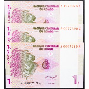 Democratic Republic of the Congo, 1 Centime 1997
