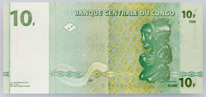 Demokratische Republik Kongo, 10 Francs 1997