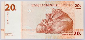 Demokratische Republik Kongo, 20 Francs 1997