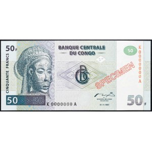 Democratic Republic of the Congo, 50 Francs 1997