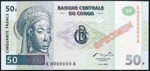 Konžská demokratická republika, 50 frankov 1997