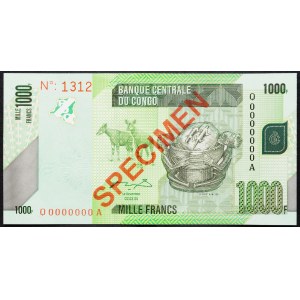 Democratic Republic of the Congo, 1000 Francs 2005