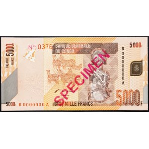 Democratic Republic of the Congo, 5000 Francs 2005
