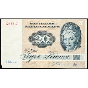 Denmark, 20 Kroner 1972