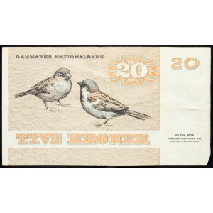 Denmark, 20 Kroner 1972