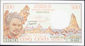 Djibouti, 500 Francs 1988