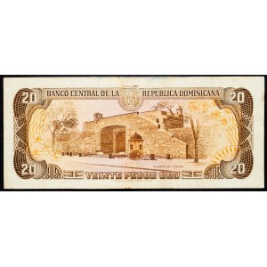 Dominican republic, 20 Pesos Oro 1988