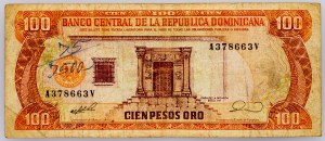 Dominikánská republika, 100 pesos Oro 1990