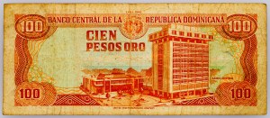 République dominicaine, 100 Pesos Oro 1990