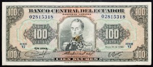 Ekvádor, 100 sukres 1980