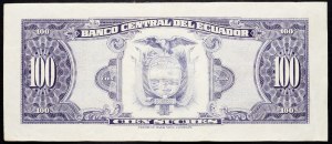 Ekwador, 100 Sucres 1980