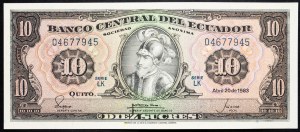 Ecuador, 10 Sucres 1983