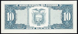 Ekvádor, 10 Sucres 1988