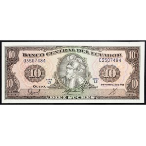 Ecuador, 10 Sucres 1988