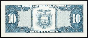 Ecuador, 10 Sucres 1988