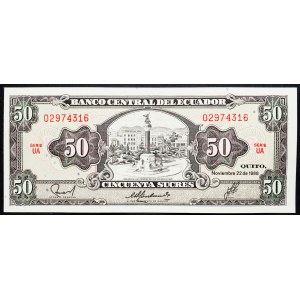 Ecuador, 50 Sucres 1988