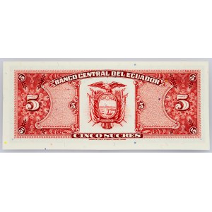 Ecuador, 5 Sucres 1998