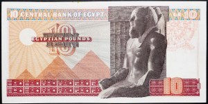 Egypt, 10 Pounds 1974