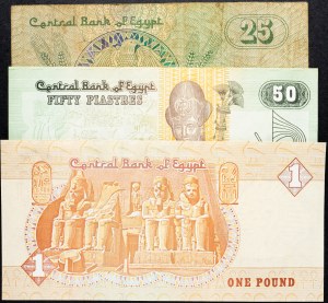 Ägypten, 25, 50 Piaster, 1 Pfund 1978-2008