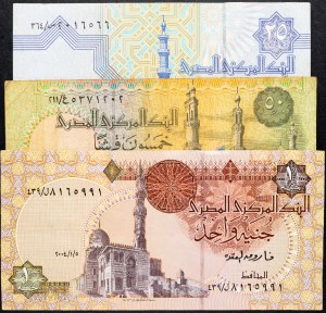 Egypt, 25, 50 piastier, 1 libra 1978-2008