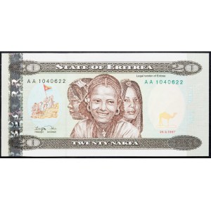 Eritrea, 20 Nakfa 1997