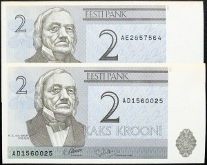 Estonie, 2 Krooni 1992