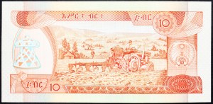 Éthiopie, 10 Birr 1991