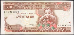 Etiópia, 10 birr 2000