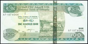 Etiópia, 100 birr 2004