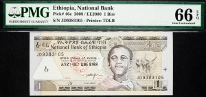 Ethiopia, 1 Birr 2008