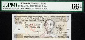 Ethiopia, 1 Birr 2008