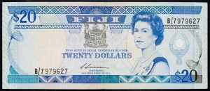 Fidżi, 20 dolarów 1992